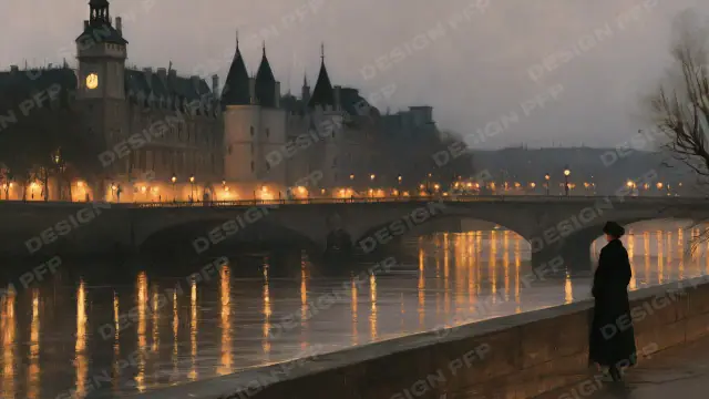 Nuit Parisienne: The Conciergerie (desktop wallpaper)