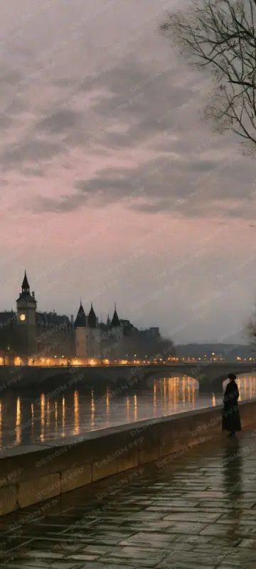 Nuit Parisienne: The Conciergerie (phone wallpaper)