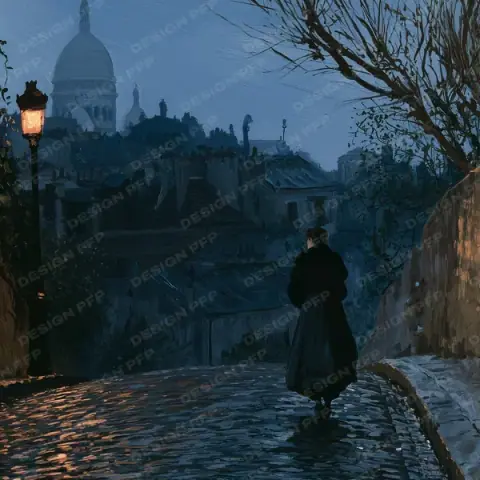 Nuit Parisienne: A Montmartre street (profile picture)