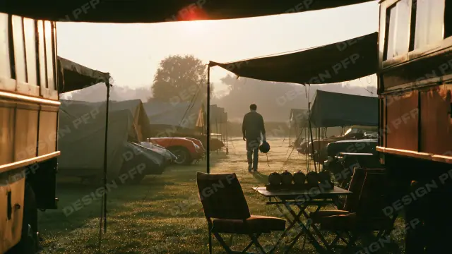 Paddock Vintage: Paddock at Dawn (desktop wallpaper)