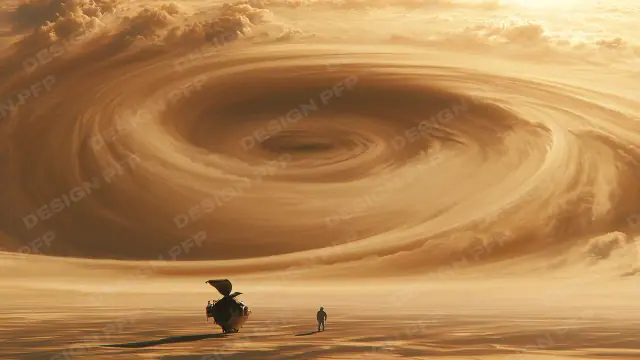 Sidéral: The gas storm from above (desktop wallpaper)