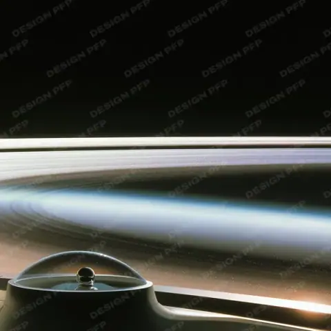 Sidéral: The planet's ring seen edge on (profile picture)
