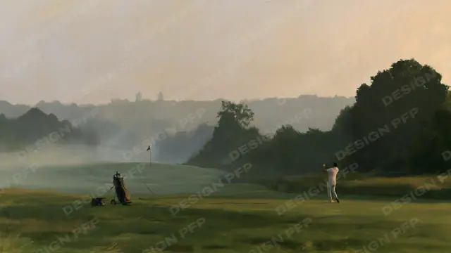 Wolf Street 1994: The golf course at dawn (desktop wallpaper)