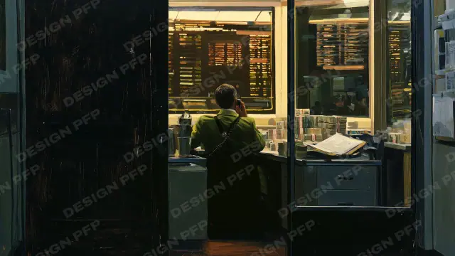 Wolf Street 1994: The glass door (desktop wallpaper)