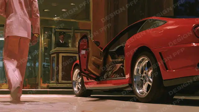 Wolf Street 1994: The red car (desktop wallpaper)