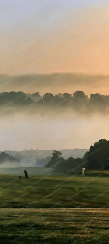 Wolf Street 1994: The golf course at dawn (phone wallpaper)