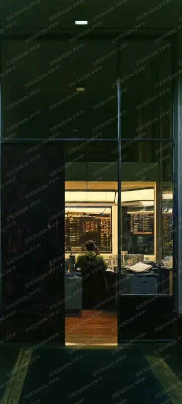 Wolf Street 1994: The glass door (phone wallpaper)