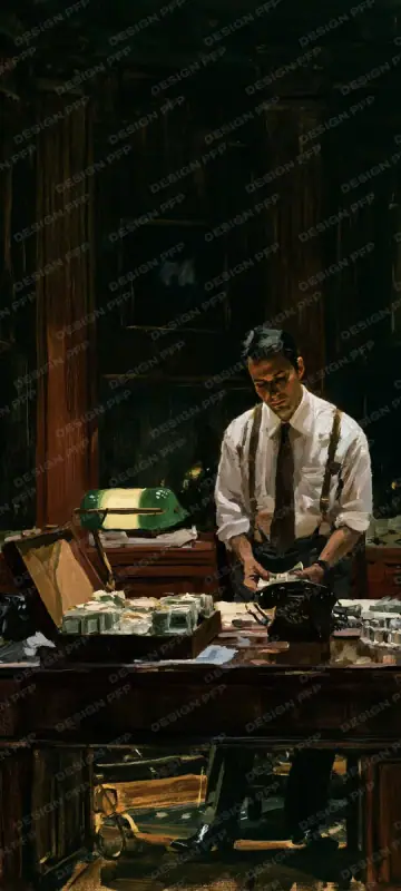 Wolf Street 1994: The briefcase (phone wallpaper)